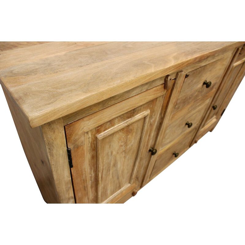 Alex Hamilton Bayside 60 3-Drawer 3-Door Sideboard in Natural Finish