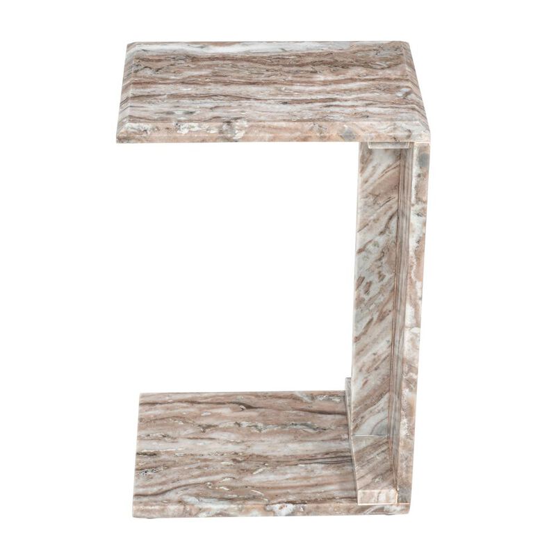 Jofran Bella Modern Luxury Solid Marble End C-Table