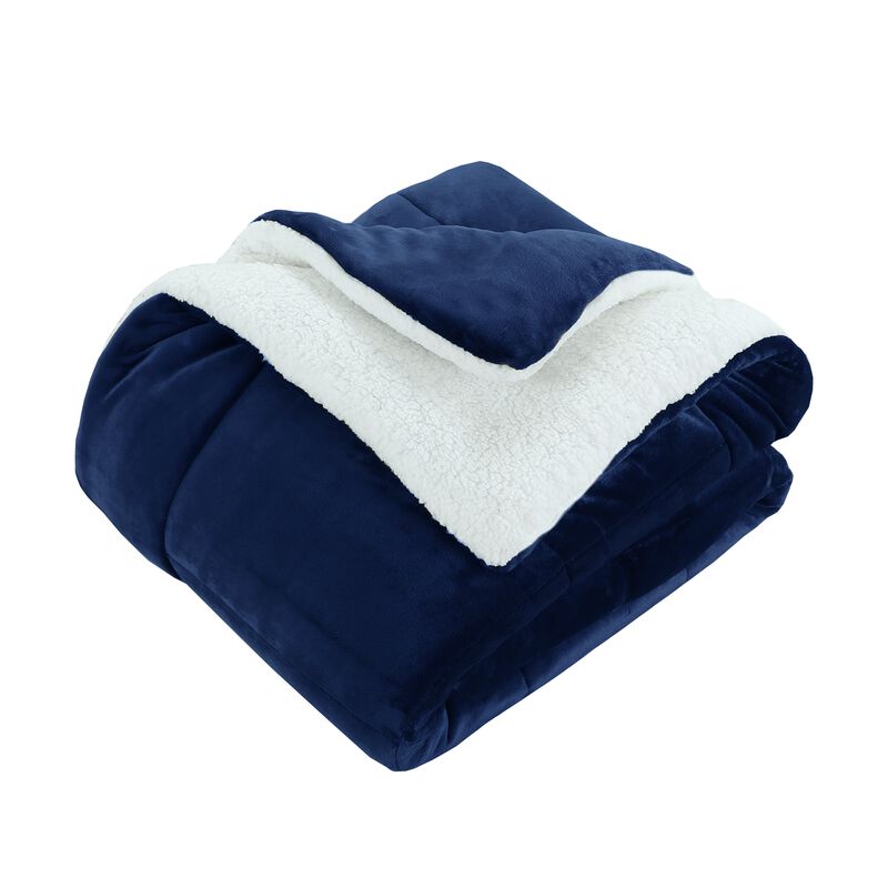 MarCielo 3 Piece Soft Micromink Fluffy Ultra Cozy Sherpa Comforter Set