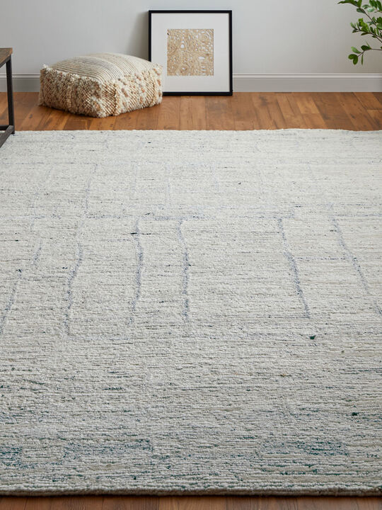 Navaro 8913F 2' x 3' Ivory/Gray/Blue Rug