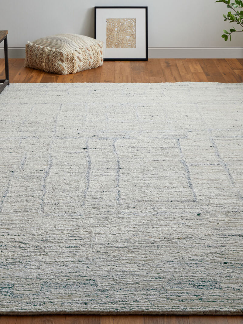 Navaro 8913F 9'6" x 13'6" Ivory/Gray/Blue Rug