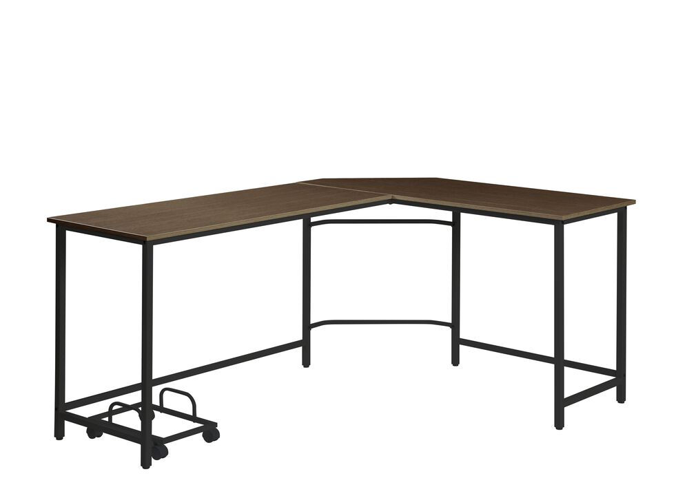 ACME Bambina Computer Desk, Black & Oak Finish