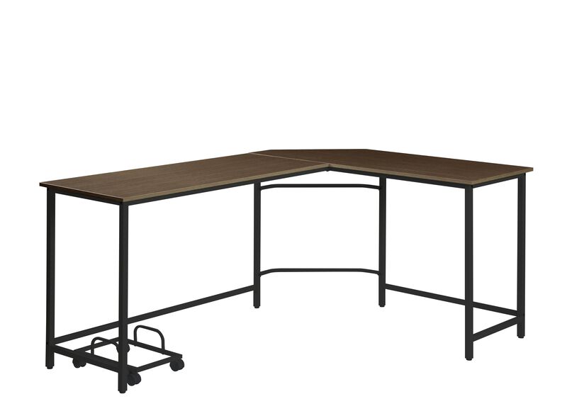 ACME Bambina Computer Desk, Black & Oak Finish