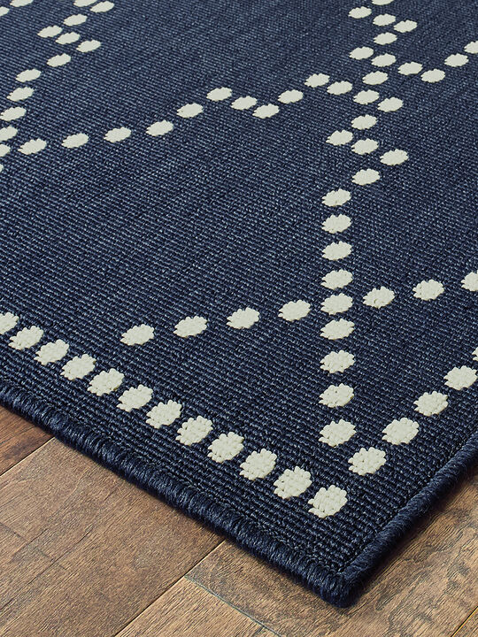 Marina 1'9" x 3'9" Navy Rug