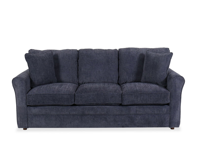 Leah Queen Sleep Sofa, Blue