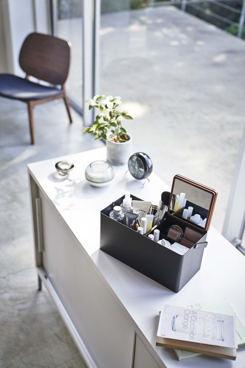 Makeup Organizer with Mirror