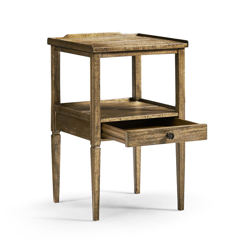 Medium Driftwood Square End Table