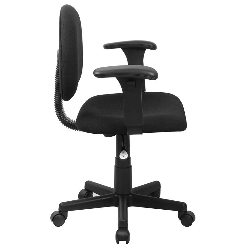 Wayne Mid-Back Fabric Swivel Task Office Chair with Adjustable Arms