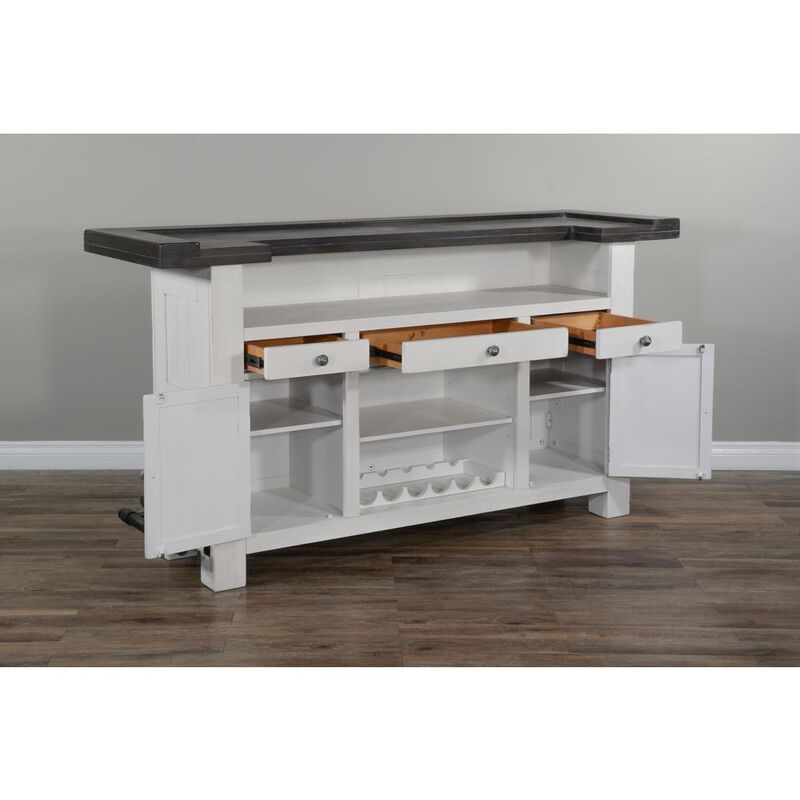 Sunny Designs 78 Farmhouse Wood Home Bar