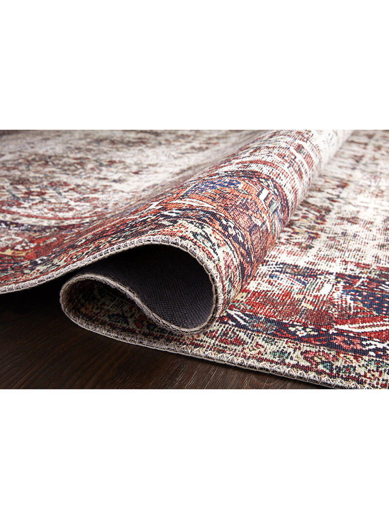 Layla LAY12 Ivory/Brick 3'6" x 5'6" Rug by Loloi II