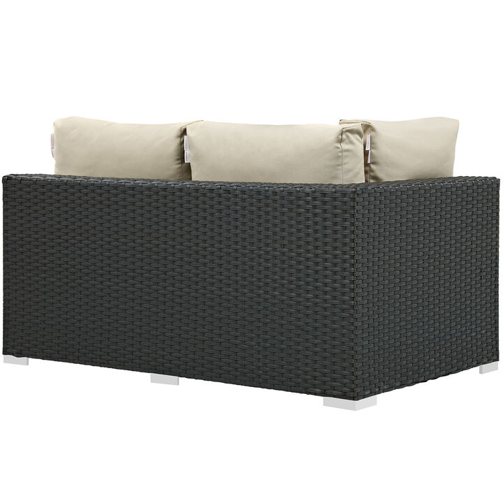 Modway - Sojourn Outdoor Patio Sunbrella® Left Arm Loveseat