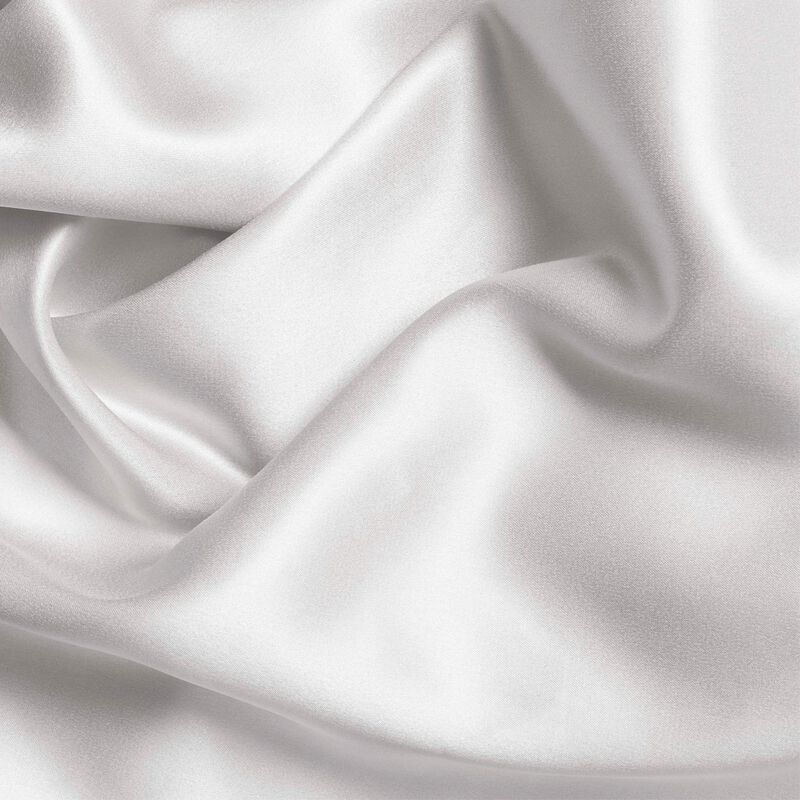 Fabrictech Queen Silk Pillowcase White Set