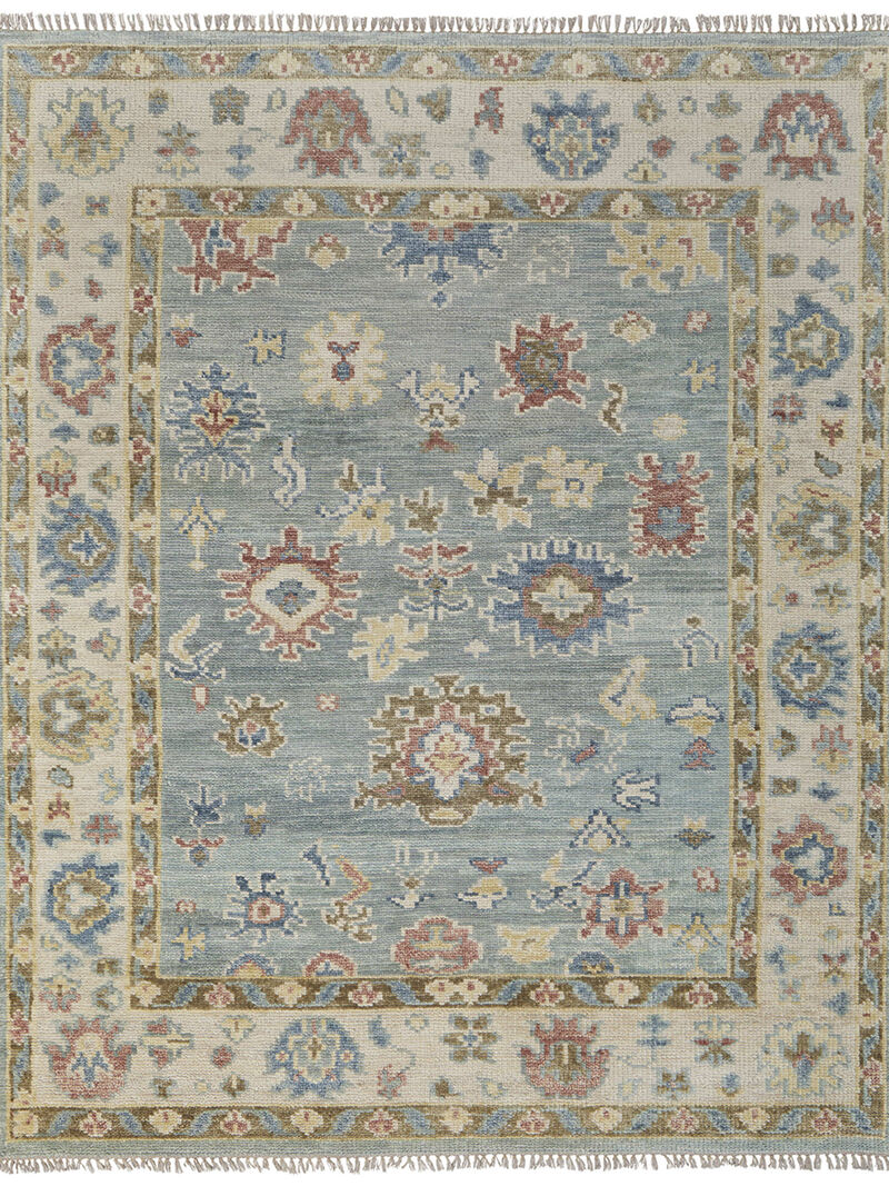 Fillmore 69CJF 4' x 6' Blue/Ivory/Yellow Rug