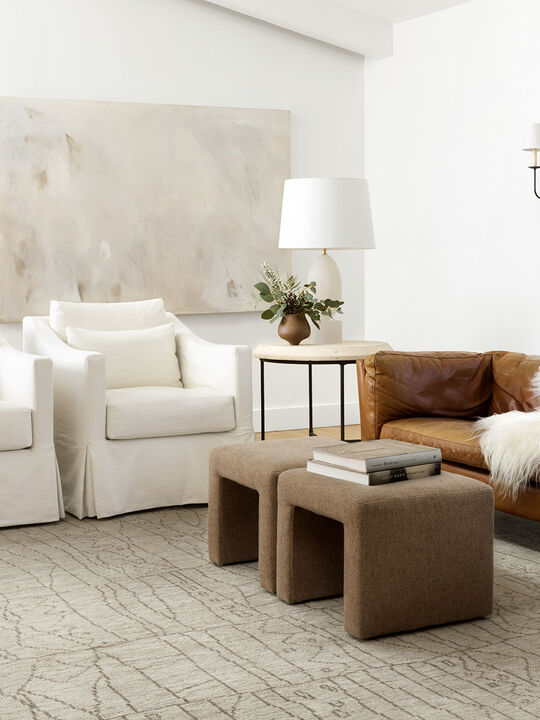 Odyssey OD03 Sand/Taupe 18" x 18" Sample Rug