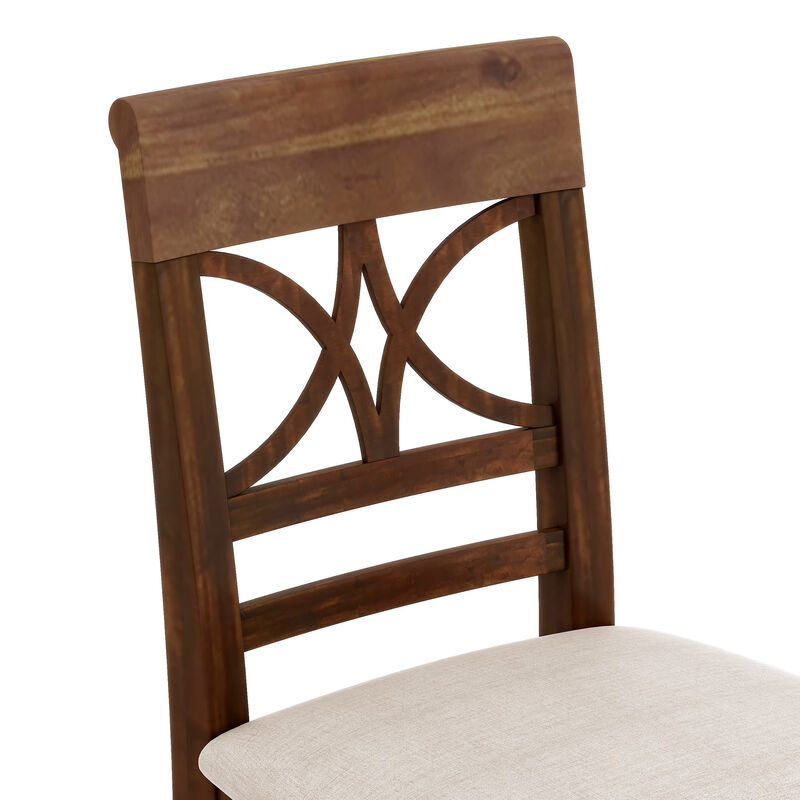Merax Kitchen Dining Table Set with Bench and 4 Chairs