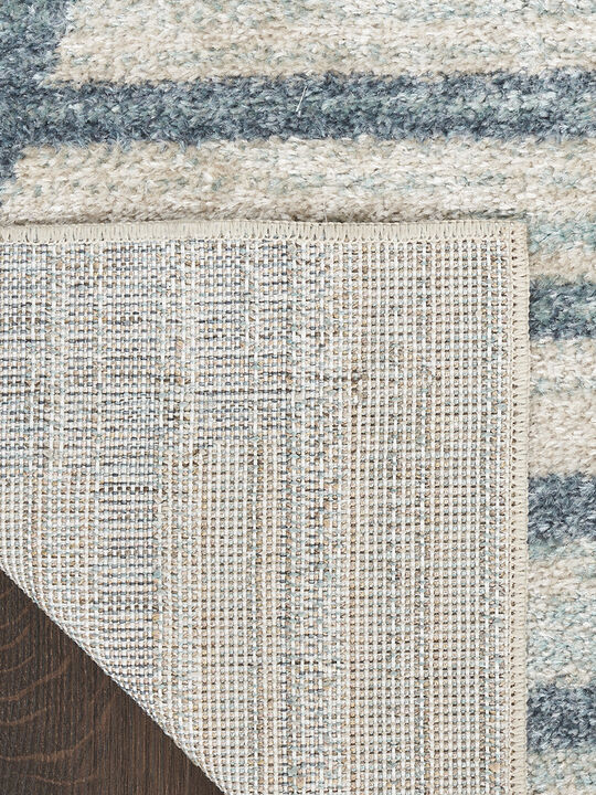 Astra Machine Washable ASW03 Blue 2' x 6' Rug