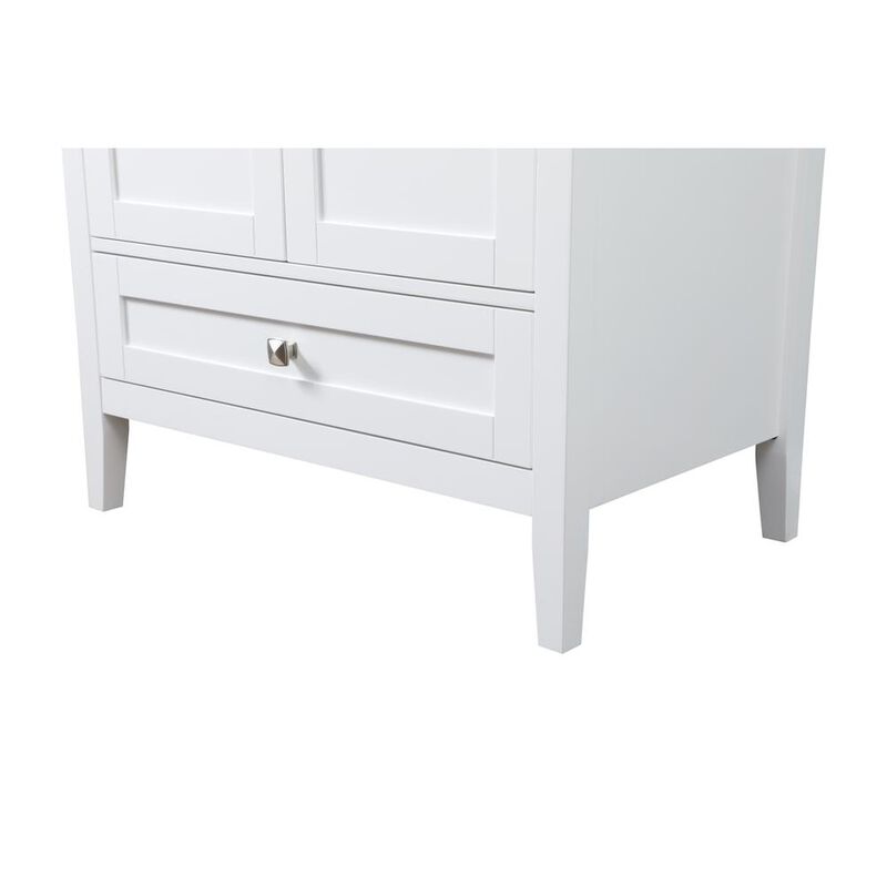 Elegant Kitchen and Bath 30 Inch SIngle Bathroom Vanity In White