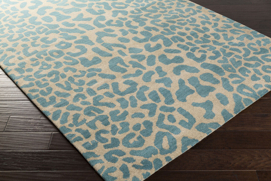Athena ATH-5120 6' Round Blue Rug