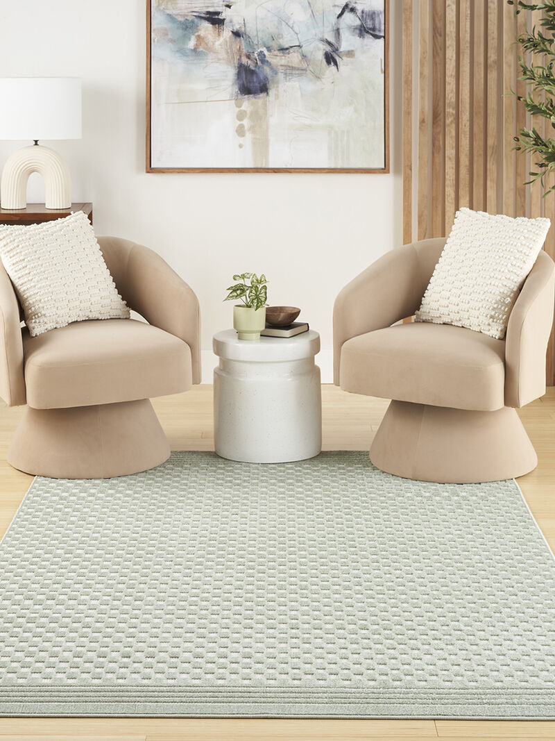 Care Free CAF02 Green 3'11" x 5'11" Rug