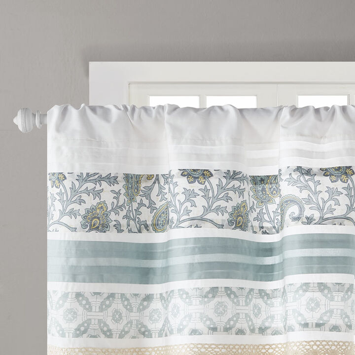 Gracie Mills Singleton Paisley Printed and Pieced Rod Pocket Valance
