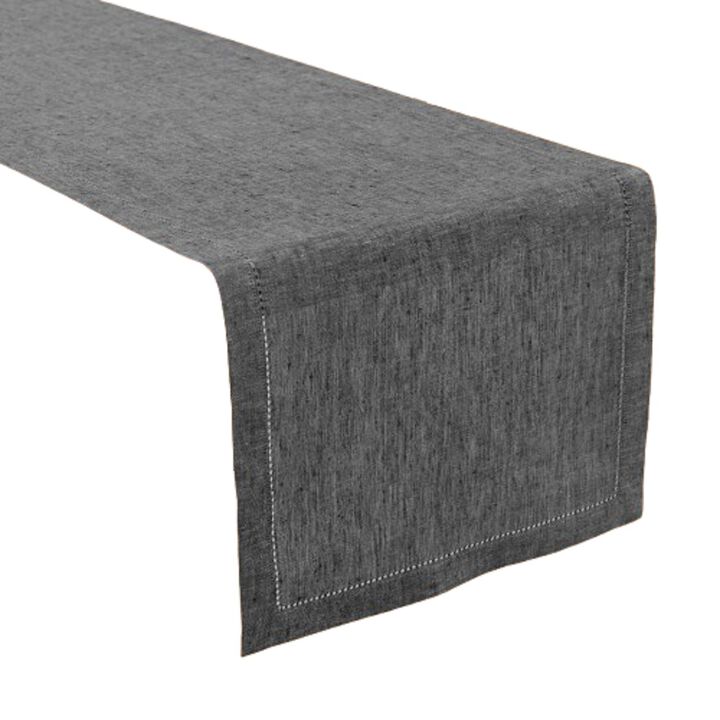 Solino Home 100% Pure Linen Table Runner 14 x 90 Inch | Milan