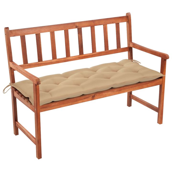 vidaXL Garden Bench with Cushion 47.2'' Solid Acacia Wood