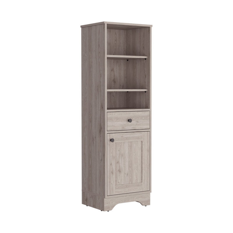 Linen Cabinet Burnedt, Bathroom, Light Gray