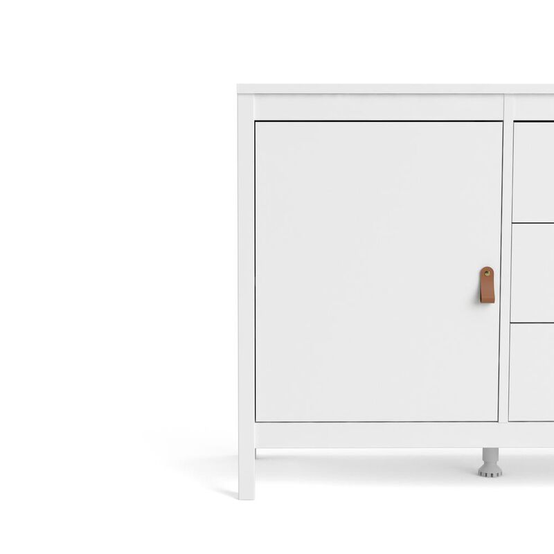 Tvilum Madrid 2 Door Sideboard with 3 Drawers, White