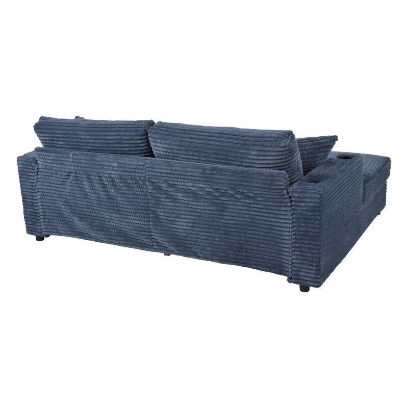Merax Oversized Loveseat Chaise Lounge Sectional Sofa