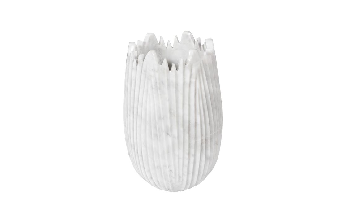 Marble Cocoon Small Vase