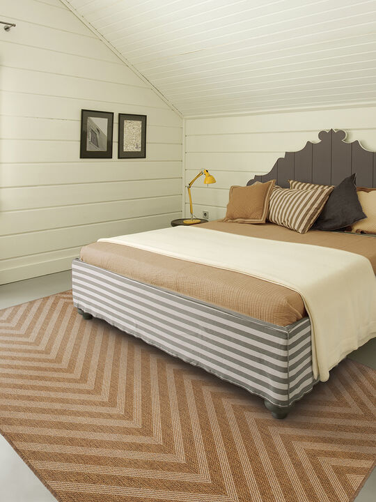 Karavia 1'9" x 3'9" Tan Rug