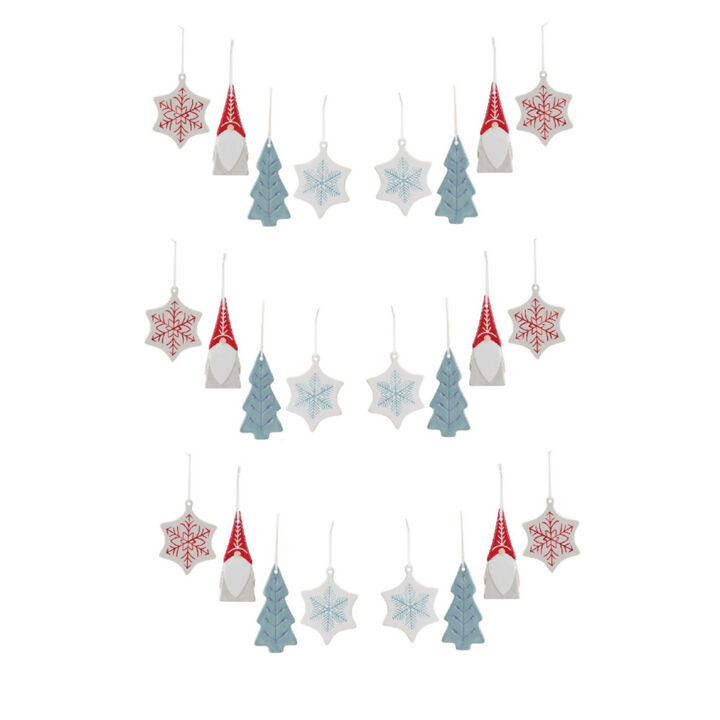 Christmas Ornament for Holiday Tree Decoration (Set of 24)