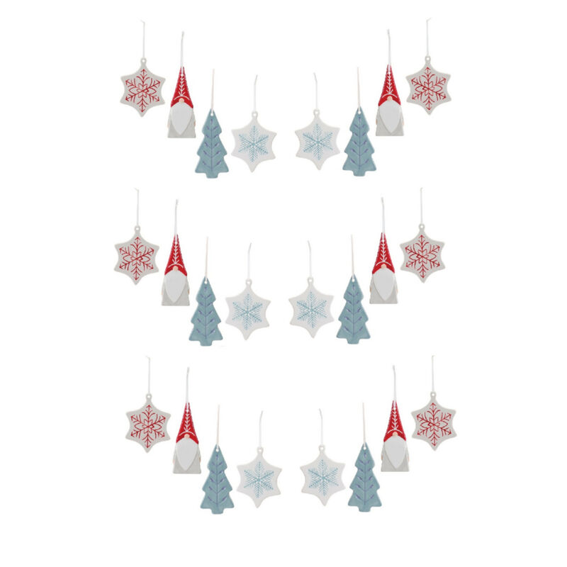 Christmas Ornament for Holiday Tree Decoration (Set of 24)