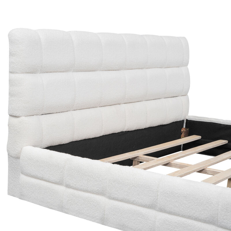 Merax Classic Upholstered Platform Bed