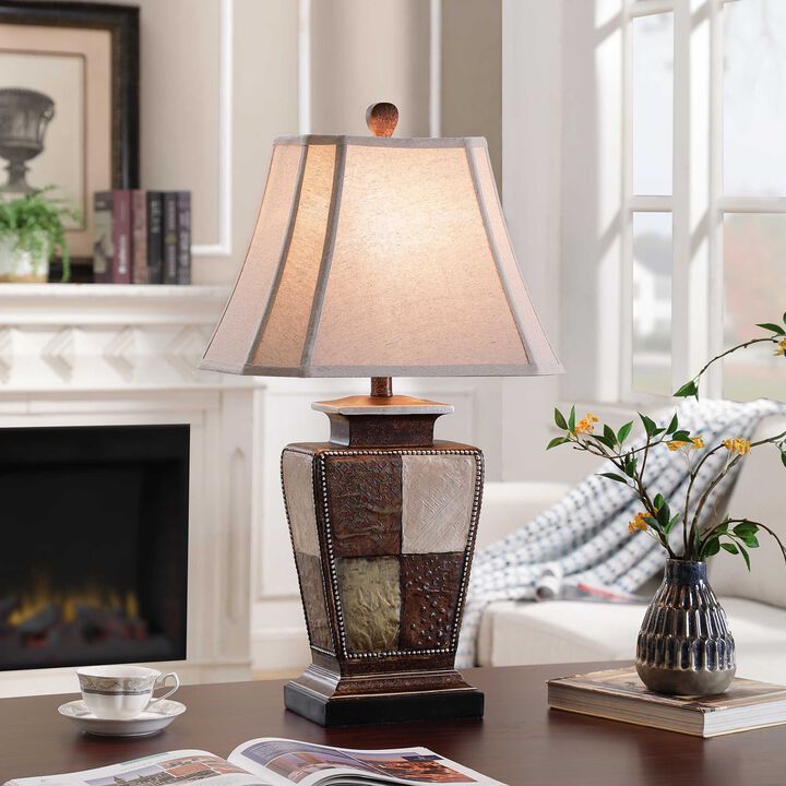 Austin Patchwork Table Lamp (Set of 2)