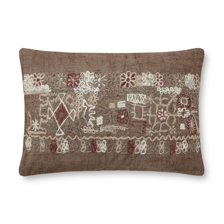 PLL0003 Taupe/Multi 16"x26" Poly Pillow