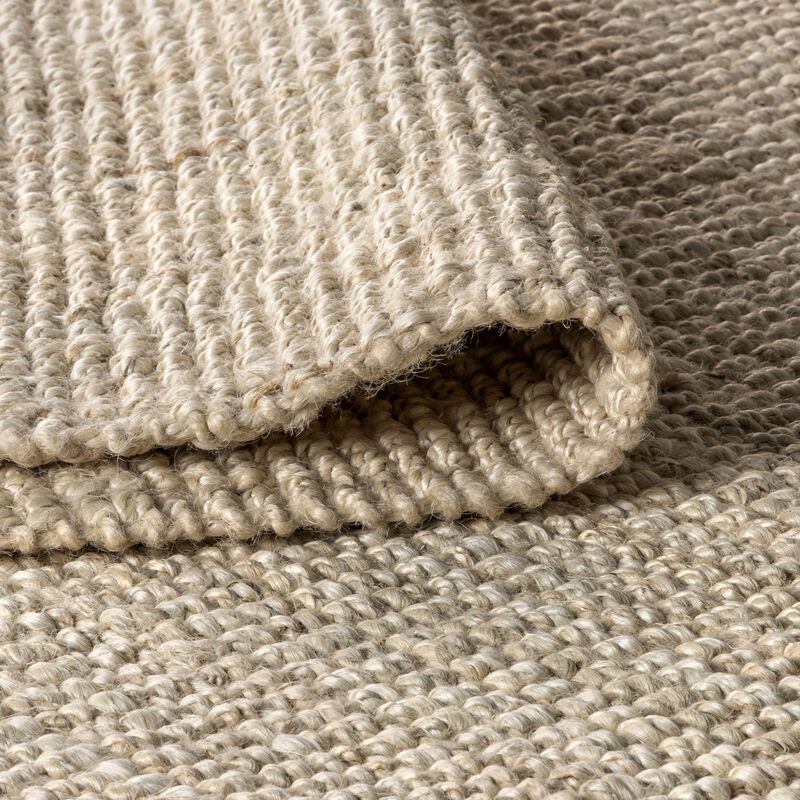 Pata Hand Woven Chunky Jute Natural 2 ft. x 10 ft. Runner Rug
