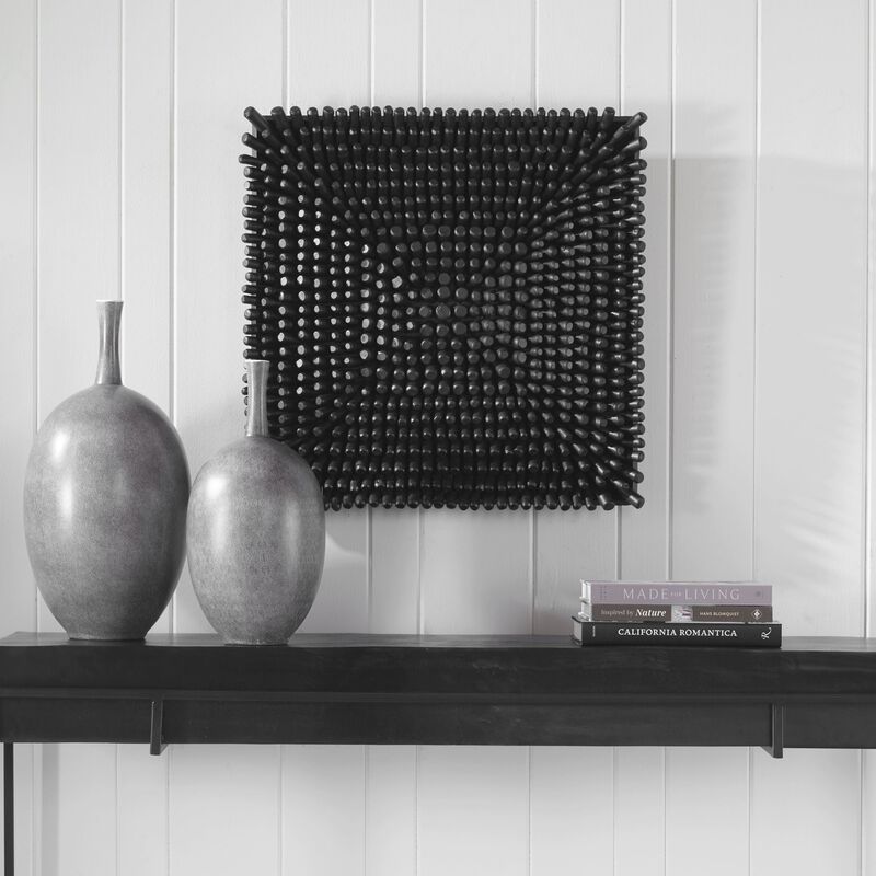 Portside Wood Wall Panel Black