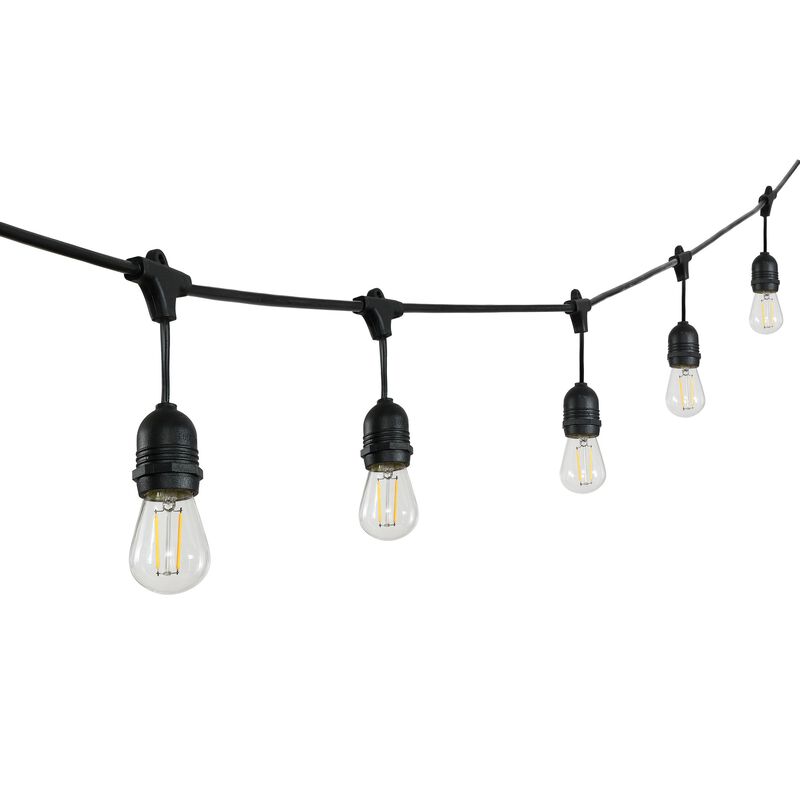 Light Indoor/Outdoor Rustic Industrial LED S14 Edison Buld String Lights