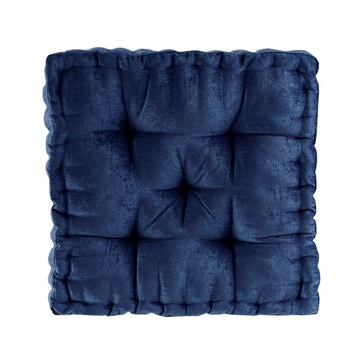 Gracie Mills Elara Textured Poly Chenille Square Floor Pillow Cushion
