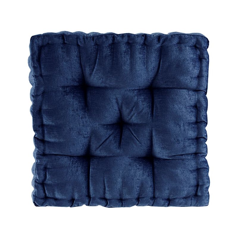 Gracie Mills Elara Textured Poly Chenille Square Floor Pillow Cushion