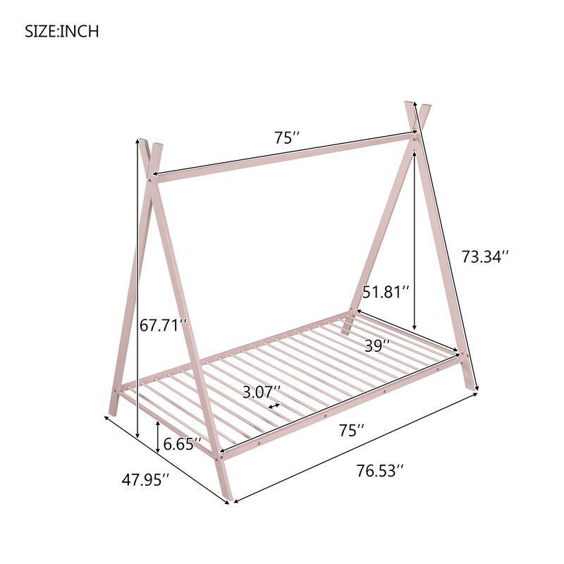 Merax House Bed Tent Bed Frame