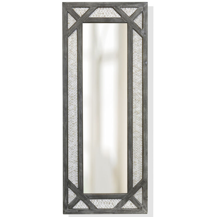 Wooden Coastal Mirror
