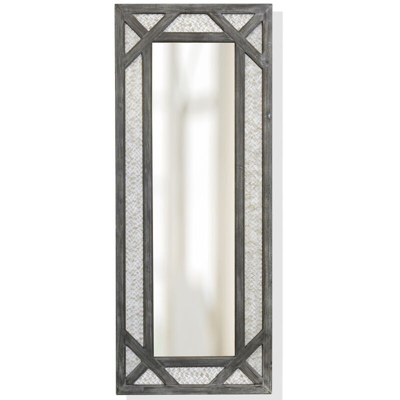 Wooden Coastal Mirror
