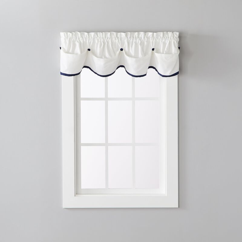 Saturday Knight Ltd Manor Versatile Tailored Window Valance - 58x13", Dove Gray