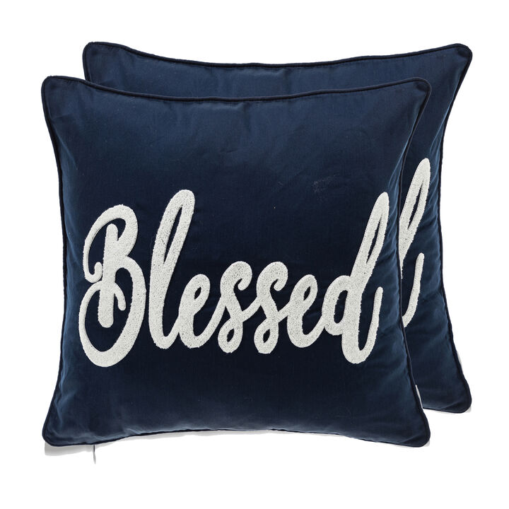 Cottage Icons throw pillow - set of 2