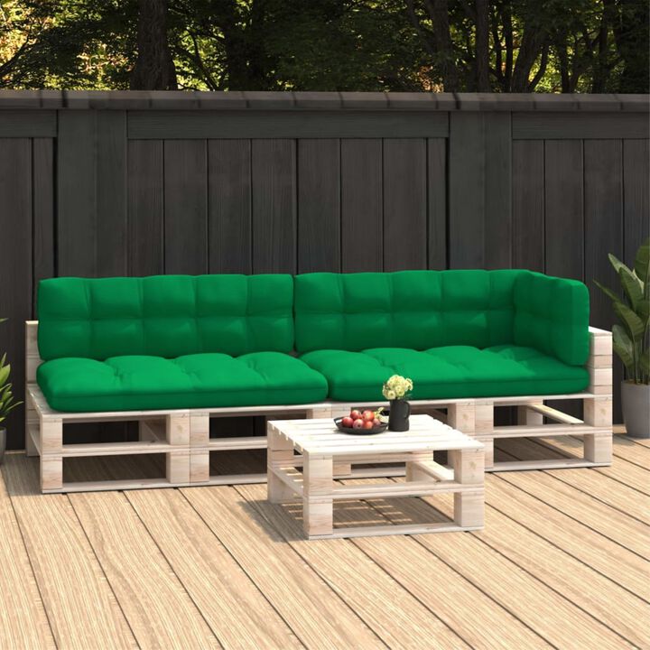 vidaXL Pallet Sofa Cushions 5 pcs Green