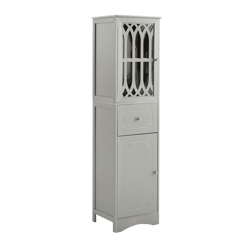 Merax  Freestanding Linen Cabinet Bathroom Storage Cabinet