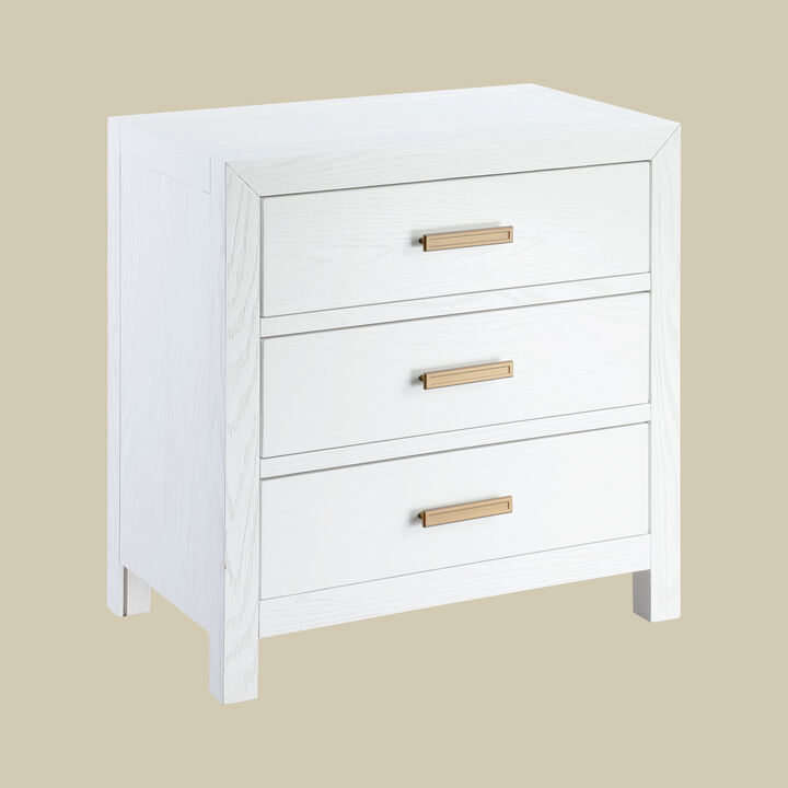 Fresno 3-Drawer Nightstand
