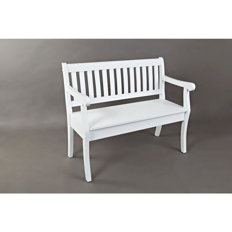 Jofran Artisan's Craft 42 Rustic Farmhouse Distressed Solid Wood Storage Bench